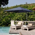 10 Feet 360° Tilt Aluminum Square Patio Umbrella without Weight Base - Gallery View 77 of 80