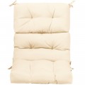 Tufted Patio High Back Chair Cushion with Non-Slip String Ties - Gallery View 56 of 81