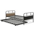 Twin Daybed &Trundle Frame Set Premium Steel 