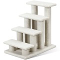 4-Step Pet Stairs Carpeted Ladder Ramp Scratching Post Cat Tree Climber - Gallery View 3 of 11