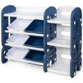 Kids Toy Storage Organizer with Bins and Multi-Layer Shelf for Bedroom Playroom - Gallery View 14 of 22