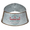 Galvanized Metal ChristmasTree Collar Skirt Ring Cover Decor - Gallery View 15 of 24