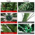 7 Feet Premium Hinged Artificial Christmas Tree with Pine Cones - Gallery View 12 of 12