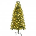 6/7/8 Feet Christmas Tree with 2 Lighting Colors and 9 Flash Modes - Gallery View 20 of 36