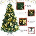 Pre-Lit Artificial Christmas Tree wIth Ornaments and Lights - Gallery View 5 of 13