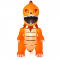 8 Feet Halloween Inflatables Pumpkin Head Dinosaur with LED Lights and 4 Stakes - Gallery View 9 of 11