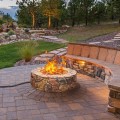 40,000 BTU Stone Gas Fire Stove Pit for Outdoor Patio Garden Backyard - Gallery View 18 of 24