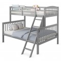 Twin Over Full Bunk Bed with Ladder and Guardrail - Gallery View 14 of 35