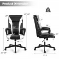 Swivel PU Leather Office Gaming Chair with Padded Armrest - Gallery View 4 of 36