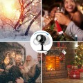 Outdoor Waterproof Christmas Snowflake LED Projector Lights with Remote Control