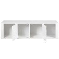 Wall Mounted Floating 2 Door Desk Hutch Storage Shelves - Gallery View 17 of 23