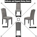 Set of 2 Modern Tufted Dining Chairs with Padded Seat - Gallery View 11 of 36