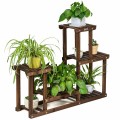 Solid Wood Plant Stand Multi-Tier Flower Pot Holder Indoor/Outdoor