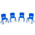 4-pack Kids Plastic Stackable Classroom Chairs - Gallery View 5 of 24