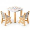 Adjustable Kids Activity Play Table and 2 Chairs Set withStorage Drawer - Gallery View 24 of 36