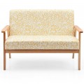 Modern Fabric Loveseat Sofa Couch Upholstered 2-Seat Armchair - Gallery View 29 of 36