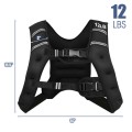 Training Weight Vest Workout Equipment with Adjustable Buckles and Mesh Bag - Gallery View 3 of 19