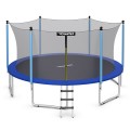 15 Feet Outdoor Bounce Trampoline with Safety Enclosure Net - Gallery View 9 of 11