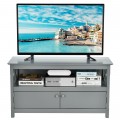 44 Inches Wooden Storage Cabinet TV Stand - Gallery View 23 of 43