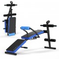 Multi-Functional Foldable Weight Bench Adjustable Sit-up Board with Monitor - Gallery View 2 of 16