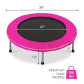 38-Inch Rebounder Trampoline with Padding and Springs for Adults and Kids - Gallery View 4 of 21