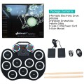 9 Pads MIDI Electronic Roll Up Drum Set