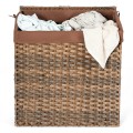 Hand-woven Foldable Rattan Laundry Basket - Gallery View 9 of 24