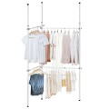Double 2 Tier Adjustable and Telescopic Clothes Hangers