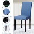 Set of 2 Fabric Upholstered Dining Chairs with Nailhead - Gallery View 23 of 58