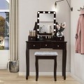 Vanity Table Set with Rectangular Mirror - Gallery View 20 of 35