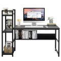 59 Inch Computer Desk Home Office Workstation 4-Tier Storage Shelves - Gallery View 4 of 48