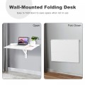 Wall-Mounted Drop-Leaf Table Folding Kitchen Dining Table Desk - Gallery View 5 of 11