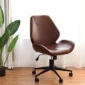 Office Home Leisure Mid-back PU Upholstered Rolling Chair - Gallery View 6 of 12