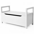 34.5 x 15.5 x 19.5 Inch Shoe Storage Bench with Cushion Seat - Gallery View 20 of 23