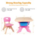 Kids Activity Table and Chair Set Play Furniture with Storage - Gallery View 22 of 34
