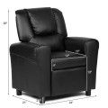 Children's PU Leather Recliner Chair with Front Footrest - Gallery View 5 of 62