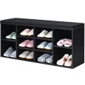 10-Cube Organizer Shoe Storage Bench with Cushion for Entryway - Gallery View 31 of 49