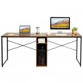 79 Inch Multifunctional Office Desk for 2 Person with Storage - Gallery View 21 of 23