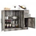 Buffet Server Storage Cabinet with 2-Door Cabinet and 2 Drawers - Gallery View 9 of 31