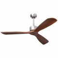 52 Inch Modern Brushed Nickel Finish Ceiling Fan with Remote Control - Gallery View 8 of 12