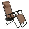 2 Pieces Folding Lounge Chair with Zero Gravity - Gallery View 24 of 55