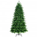 Realistic Pre-Lit Hinged Christmas Tree with Lights and Foot Switch - Gallery View 28 of 37