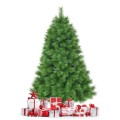 6 Feet Hinged Artificial Christmas Tree Holiday Decoration with Stand - Gallery View 8 of 12