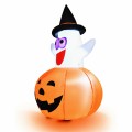 5 Ft Halloween Blow-up Inflatable Ghost with LED Bulb