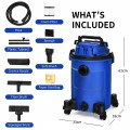 3 in 1 6.6 Gallon 4.8 Peak HP Wet Dry Vacuum Cleaner with Blower - Gallery View 4 of 24