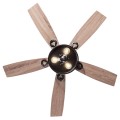  48 Inch Ceiling Fan with 5 Wooden Rustic Reversible Blades - Gallery View 5 of 12