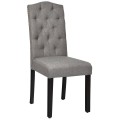 Set of 2 Modern Tufted Dining Chairs with Padded Seat - Gallery View 9 of 36