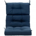 Tufted Patio High Back Chair Cushion with Non-Slip String Ties - Gallery View 9 of 81