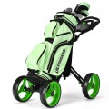 4 Wheel Golf Push Cart with Brake Scoreboard Adjustable Handle - Gallery View 19 of 48