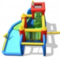 Inflatable Bouncer Bounce House with Water Slide Splash Pool without Blower - Gallery View 8 of 12